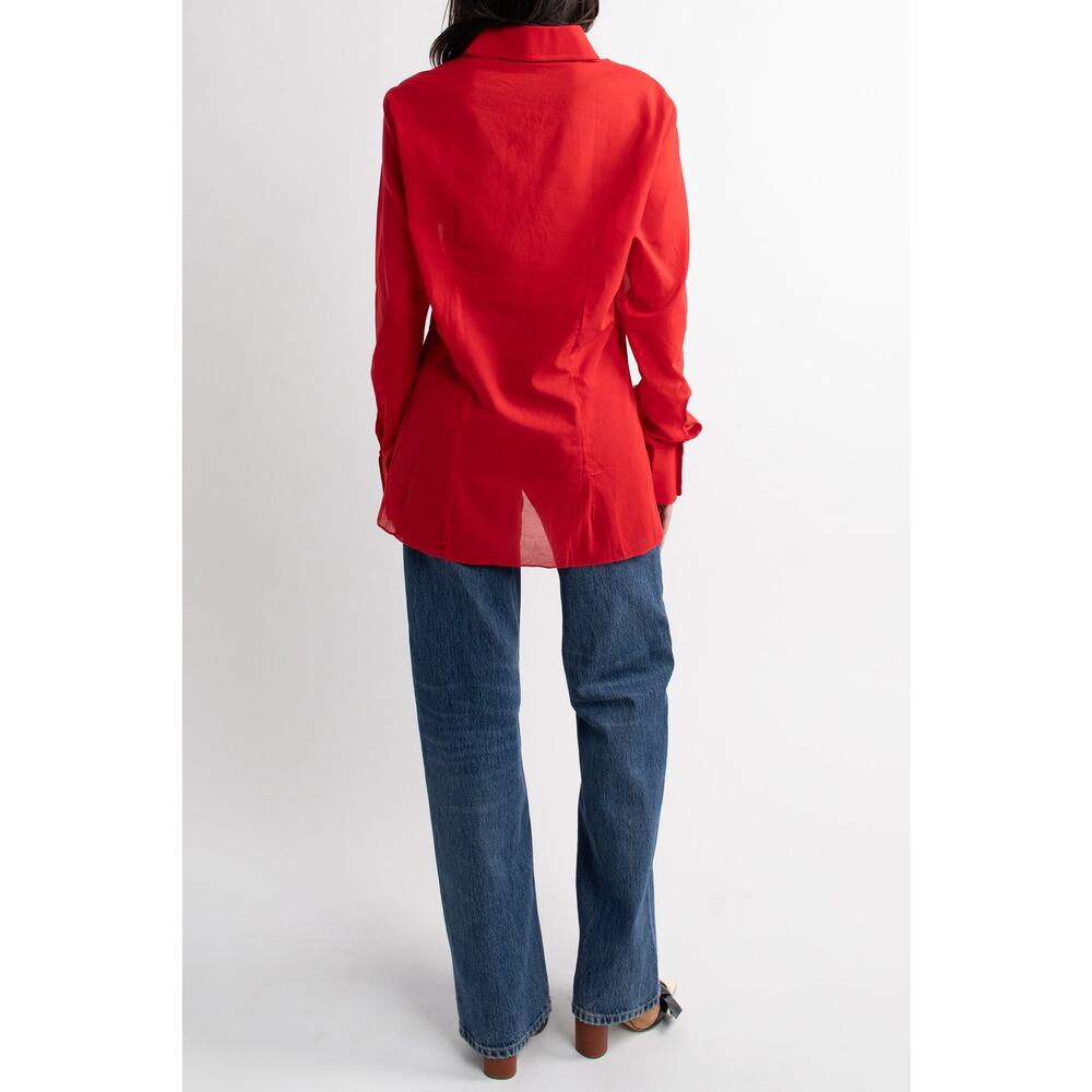 Red Vintage Button Down - image 5